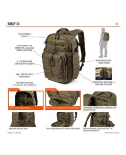 5.11 Tactical Rush 12 2.0 Ranger Green -Outdoor Ausrüstung Verkaufs-Shop 511 tactical rush 12 20 ranger green 56561186 19