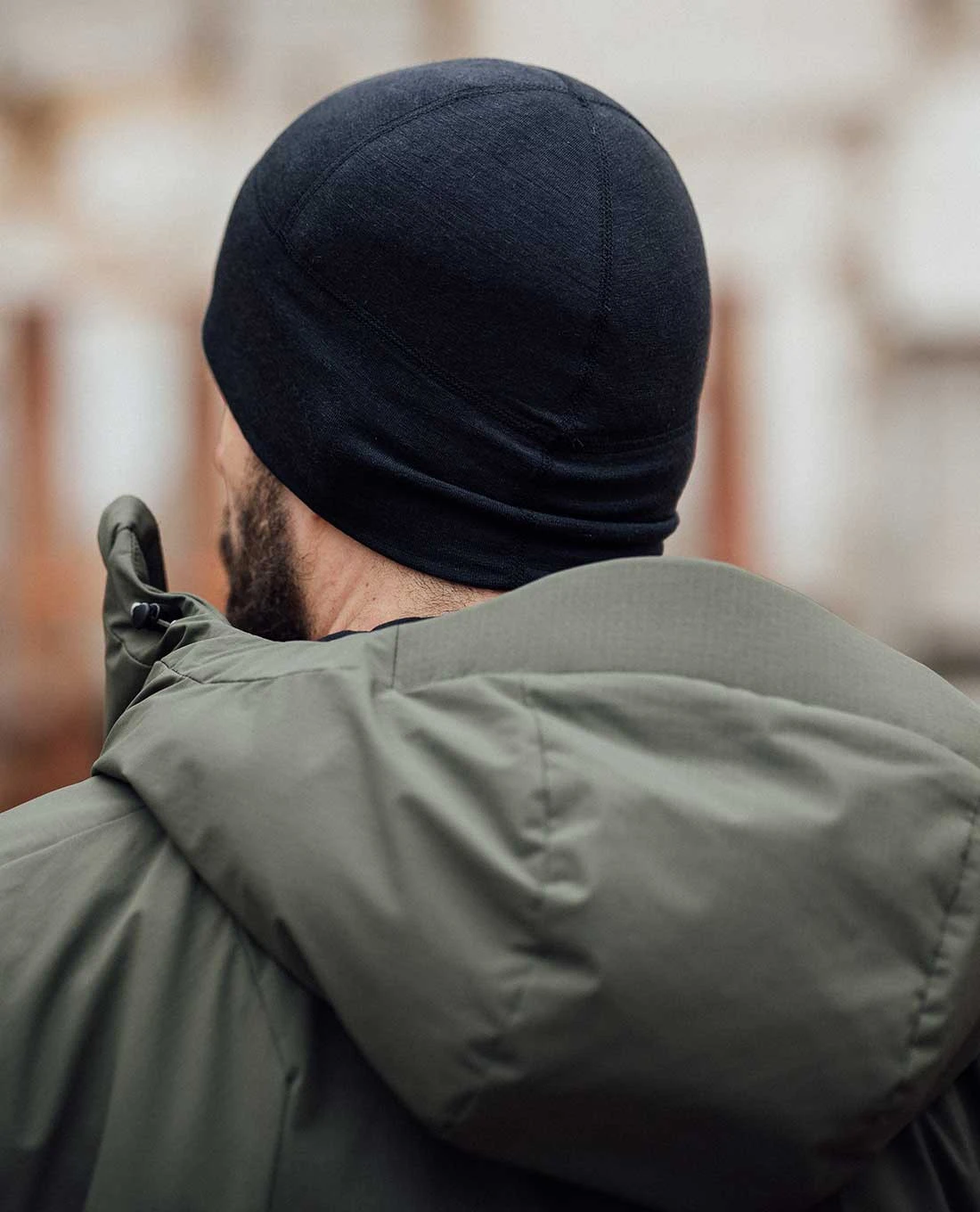 Merino Beanie Black Schwarz 10 Merino Beanie Black Schwarz – Bild 10