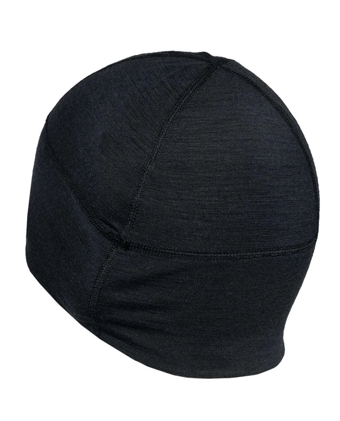 Merino Beanie Black Schwarz 4 Merino Beanie Black Schwarz – Bild 4