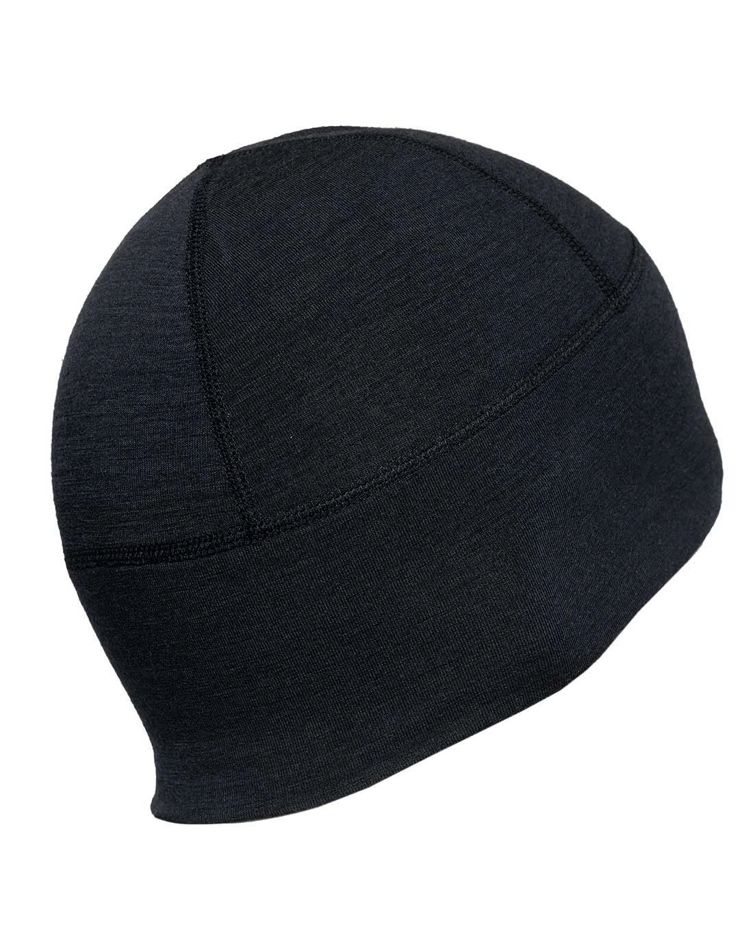 Merino Beanie Black Schwarz 5 Merino Beanie Black Schwarz – Bild 5