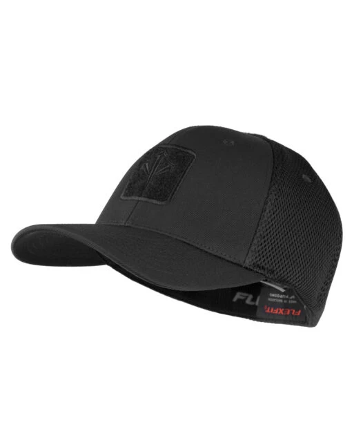 Flexfit Cap Mesh Black Velcro -Outdoor Ausrüstung Verkaufs-Shop lmsgear flexfit cap mesh black velcro 00011 1