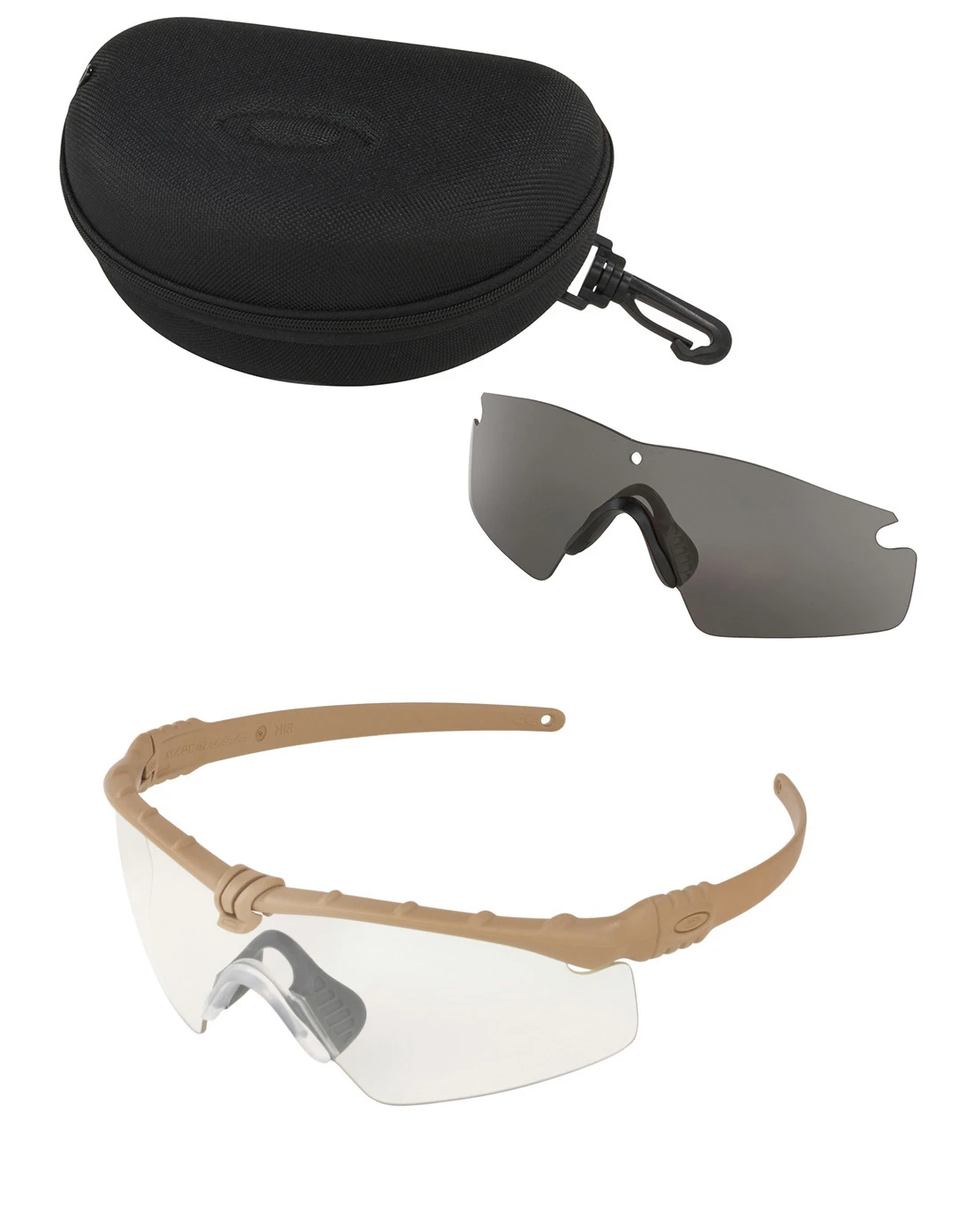 Oakley SI Ballistic M-Frame 3.0 Dark Bone / Klar & Grau 1 Oakley SI Ballistic M-Frame 3.0 Dark Bone / Klar & Grau